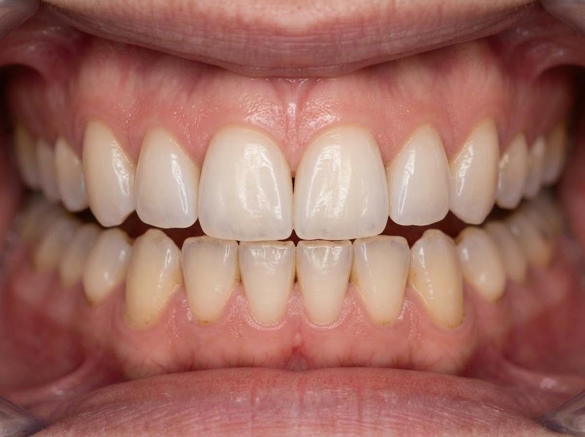 Chipped & Worn Teeth to Natural Porcelain Veneers - After Result